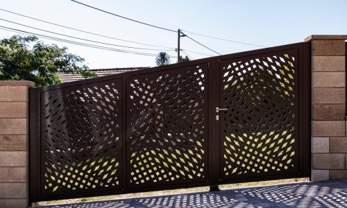 Lézervágott kerítés Győr