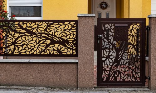 Lézervágott kerítés Győr