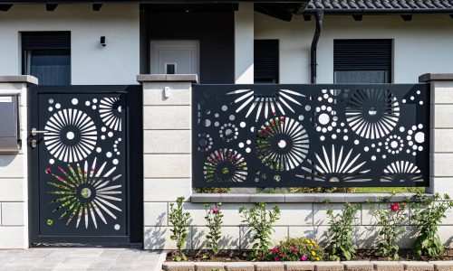 Lézervágott kerítés Győr