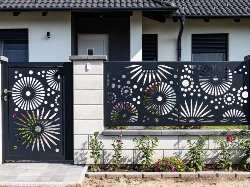 Lézervágott kerítés Győr