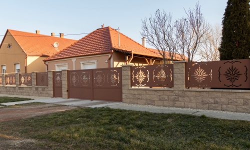 Lézervágott kerítés Győr