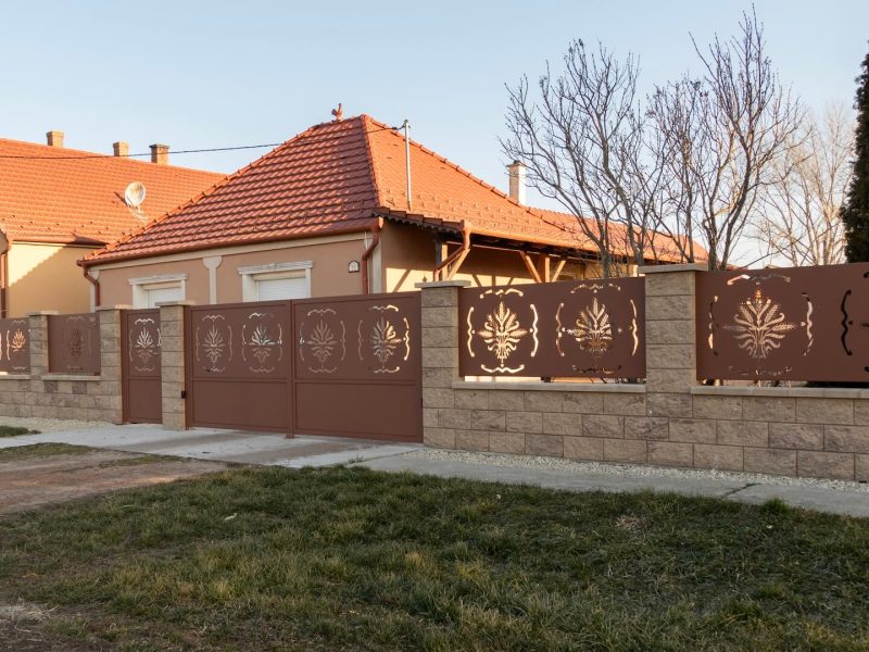 Lézervágott kerítés Győr