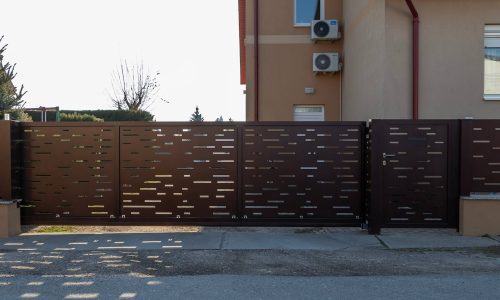 Lézervágott kerítés Győr